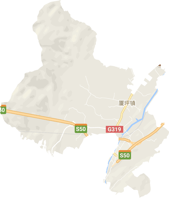 厦坪镇电子地图