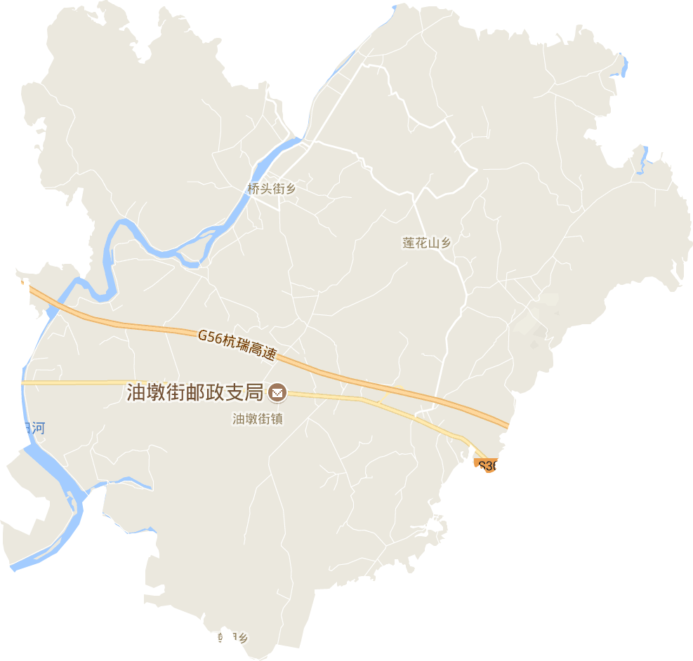 油墩街镇电子地图