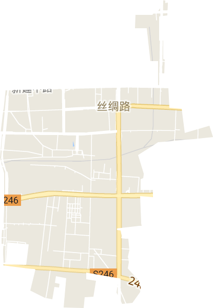 丝绸路街道电子地图