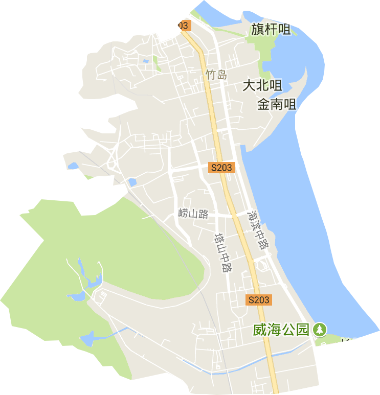 竹岛街道电子地图