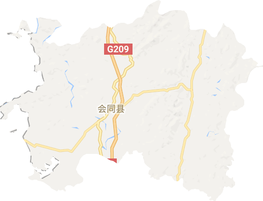 会同县电子地图