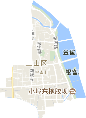 金雀山街道电子地图