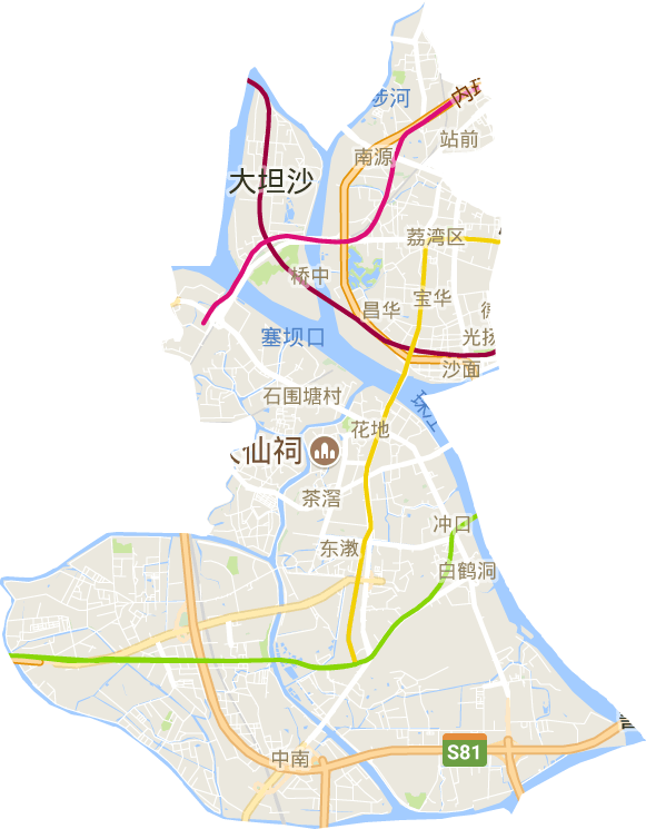 荔湾区电子地图