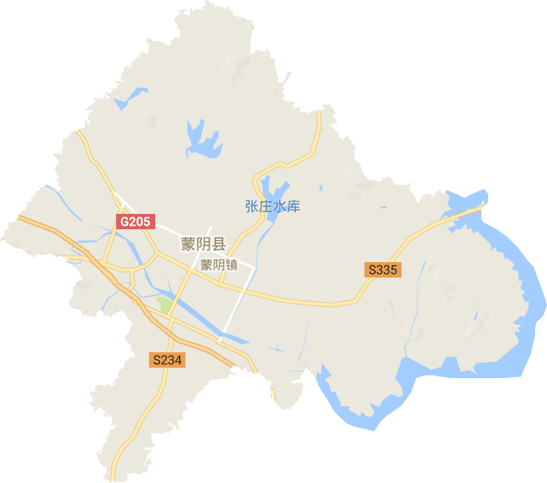 蒙阴街道电子地图