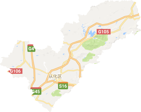 从化区电子地图