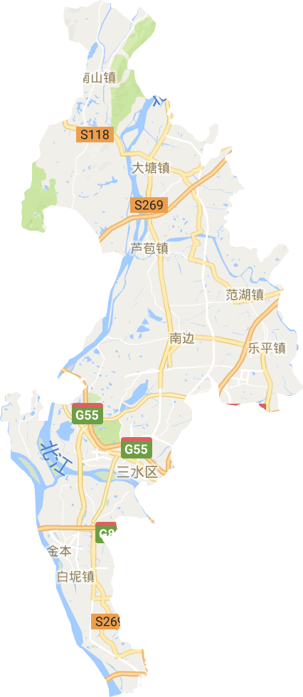 三水区电子地图