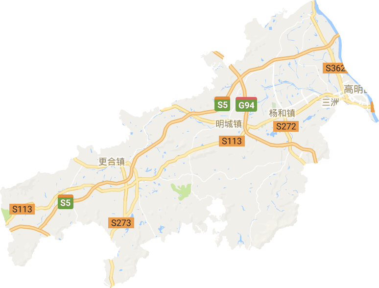 高明区电子地图