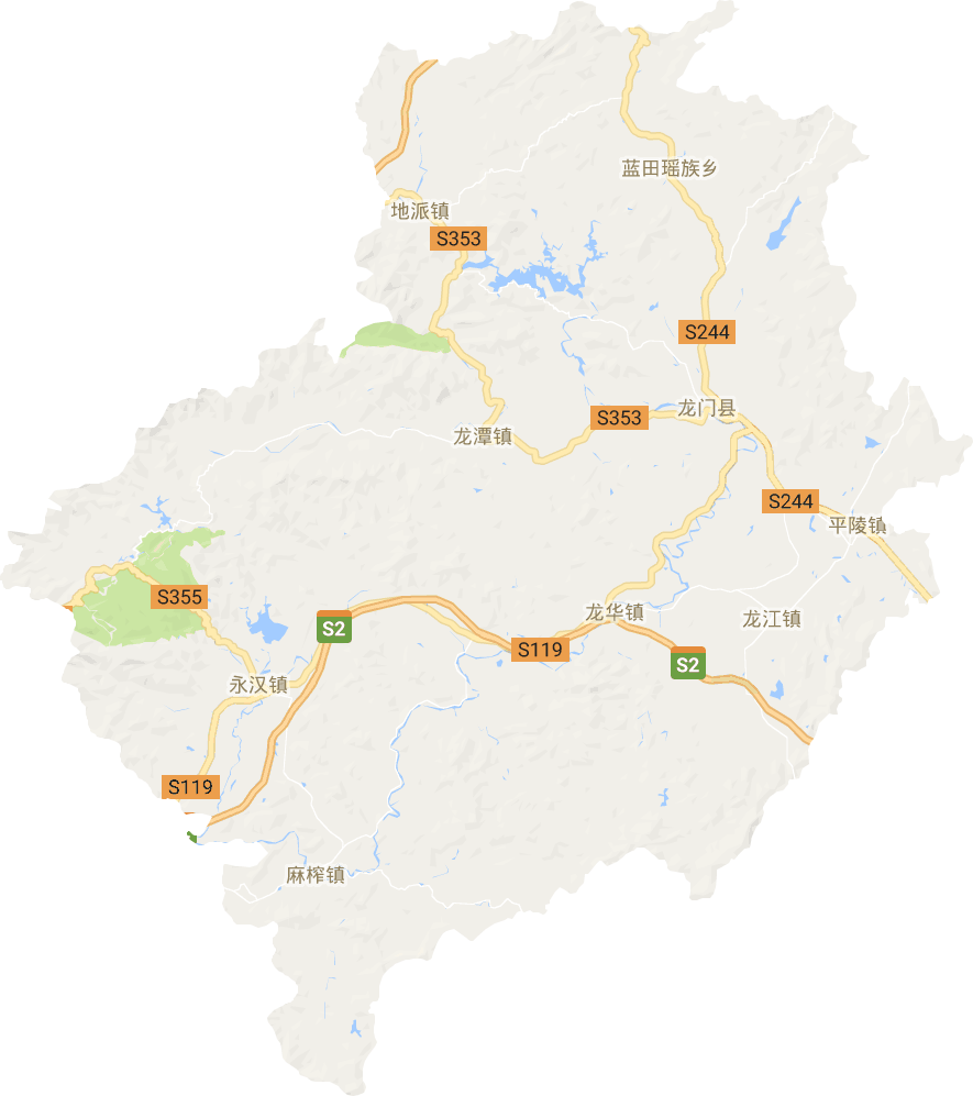 龙门县电子地图
