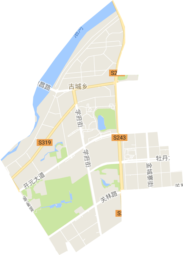 古城街道电子地图