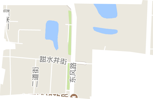 甜水井街道电子地图