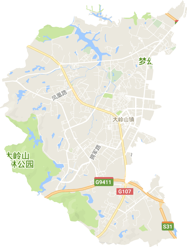 大岭山镇电子地图
