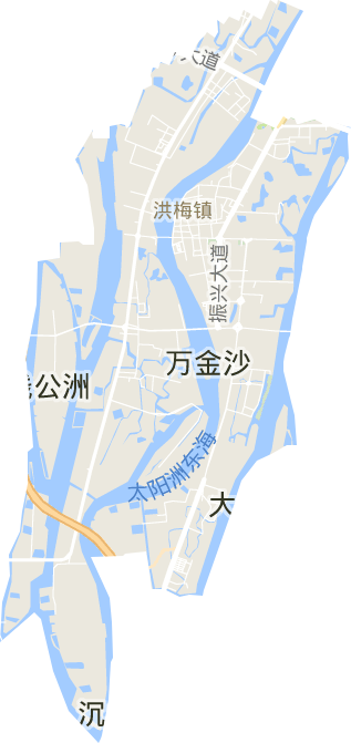 洪梅镇电子地图