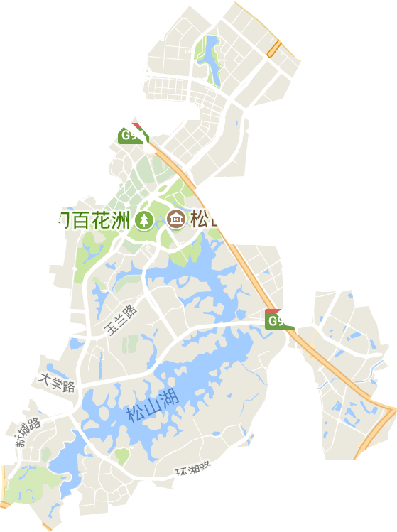 松山湖管委会电子地图