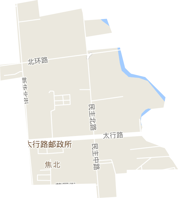 焦北街道电子地图