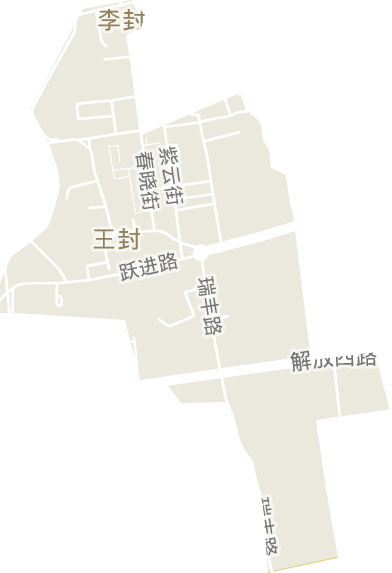 王封街道电子地图