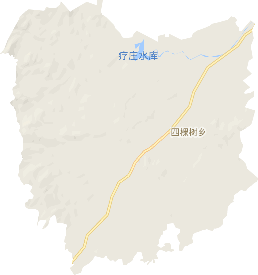 四棵树乡电子地图