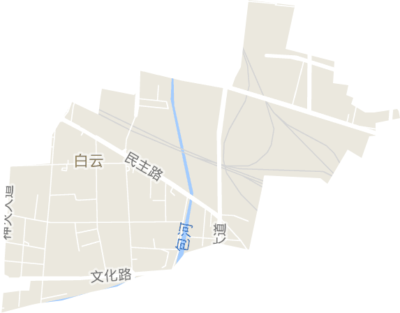 白云街道电子地图