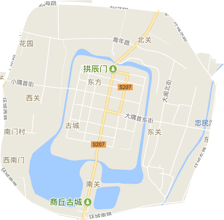 古城街道电子地图