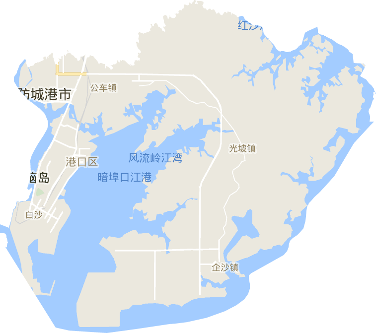 港口区电子地图