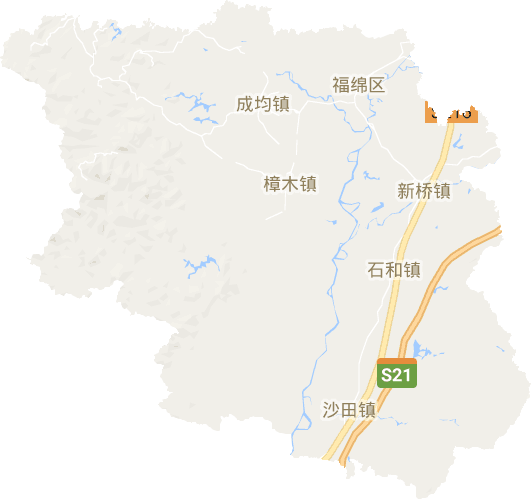 福绵区电子地图