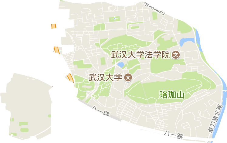 珞珈山街办事处电子地图
