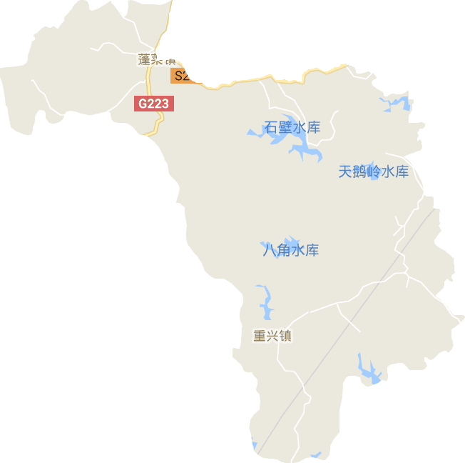 蓬莱镇电子地图