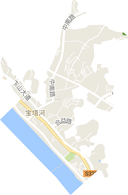 宝塔河街道电子地图