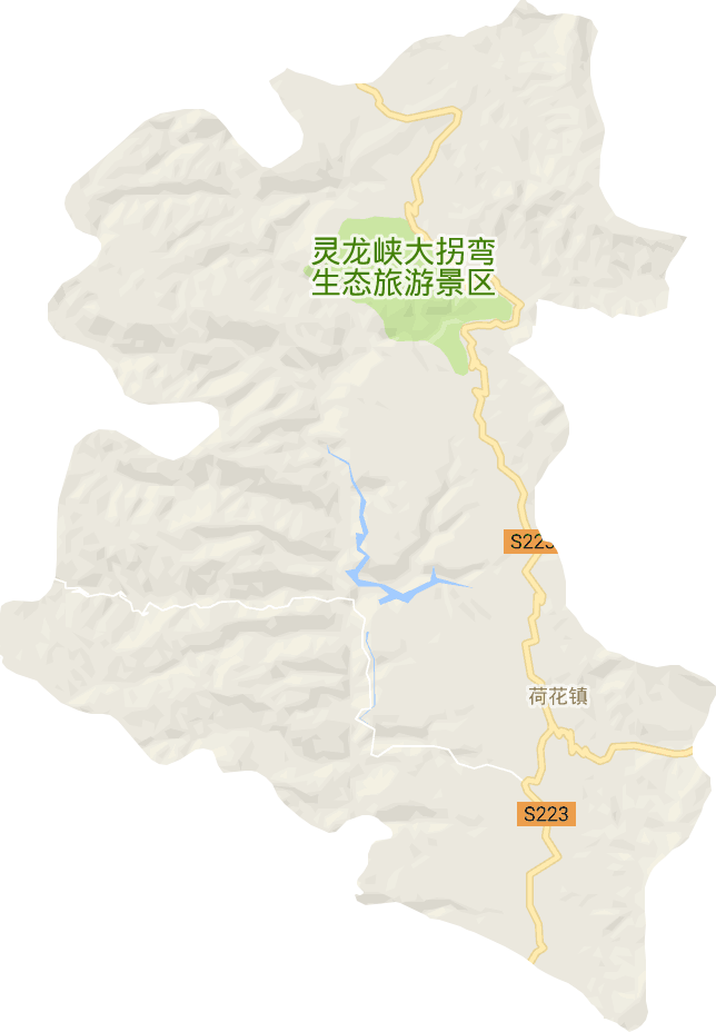 荷花镇电子地图