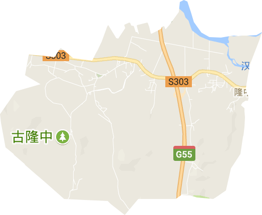 隆中街道电子地图
