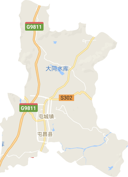 屯城镇电子地图