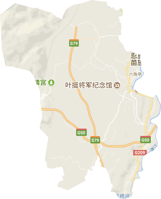 六角亭街道电子地图