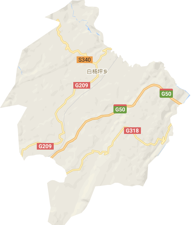 白杨坪乡电子地图