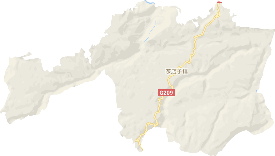 茶店子镇电子地图