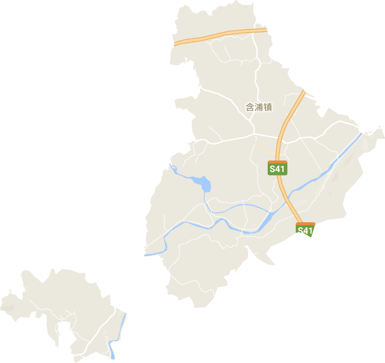 含浦街道电子地图