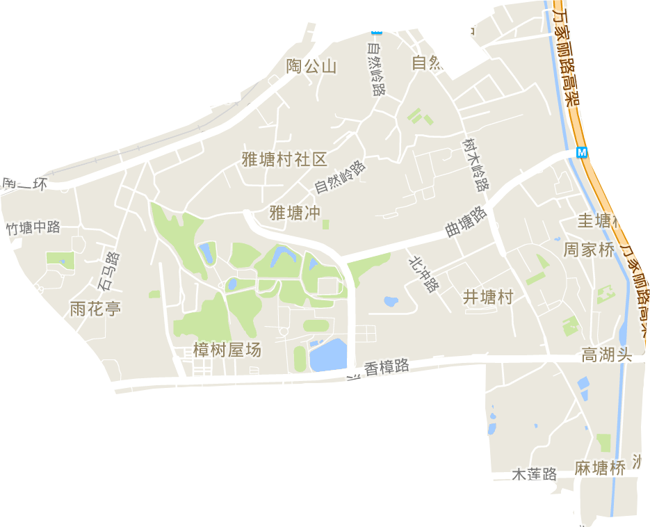 雨花亭街道电子地图
