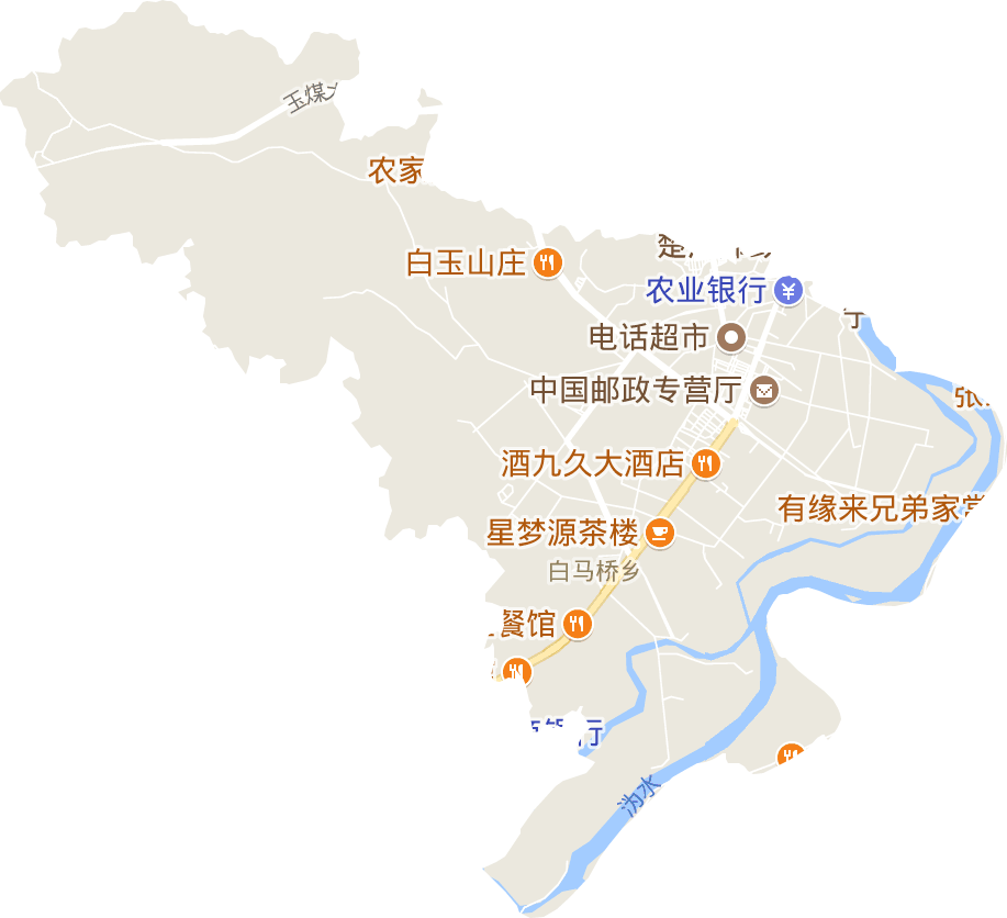 白马桥乡电子地图