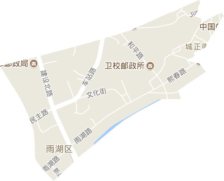 雨湖路街道电子地图