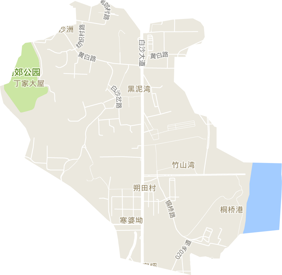 白沙洲街道电子地图