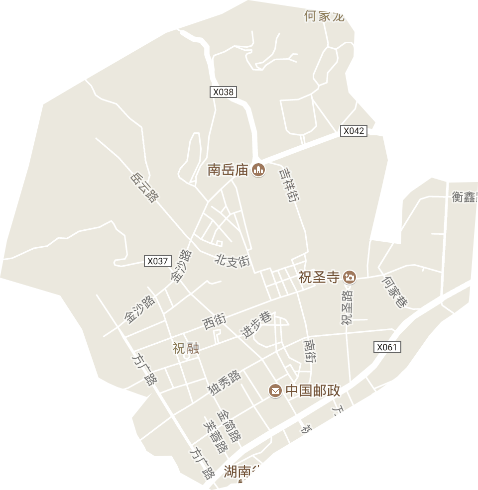 祝融街道电子地图