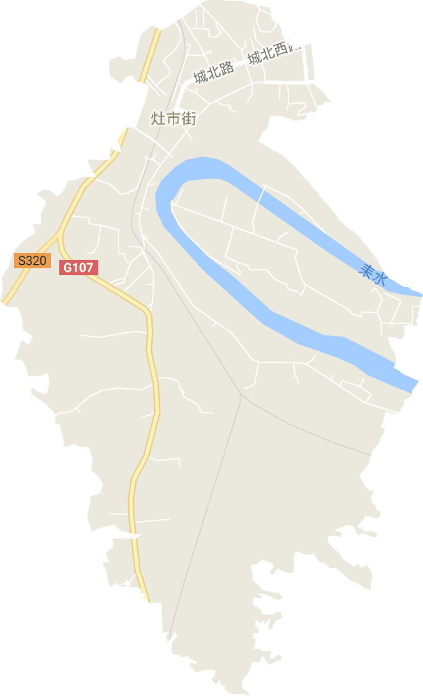 灶市街街道电子地图
