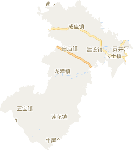 贡井区电子地图
