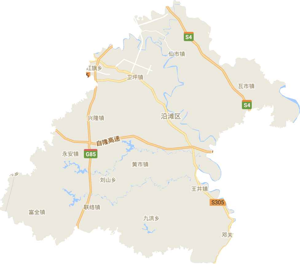 沿滩区电子地图
