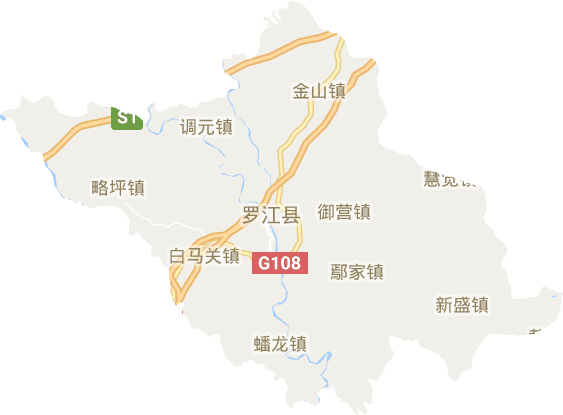 罗江区电子地图