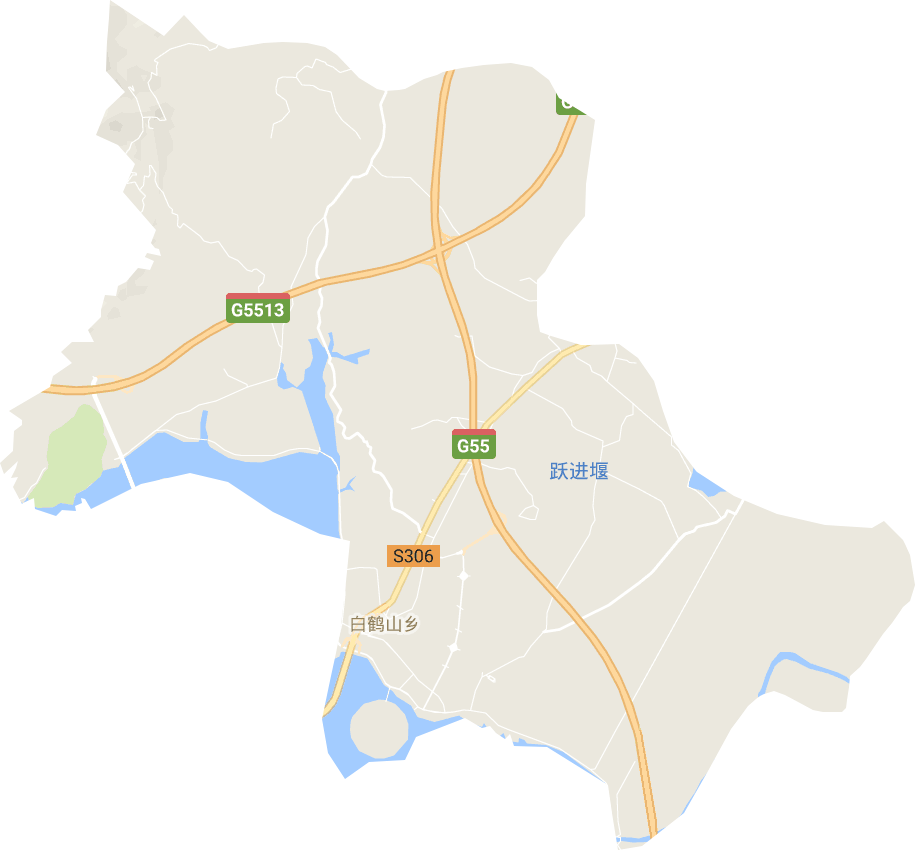 白鹤山乡电子地图
