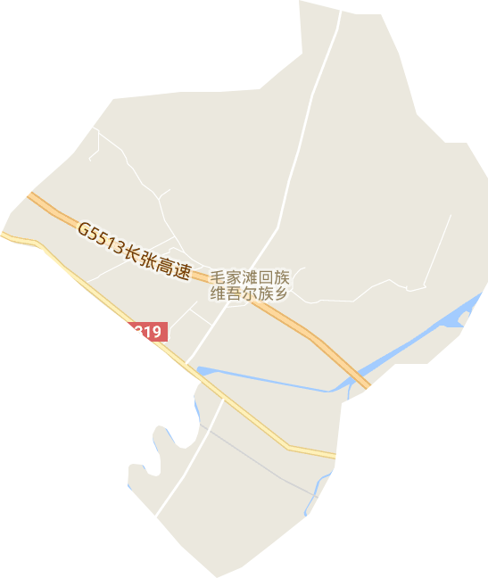 毛家滩回族维吾尔族乡电子地图