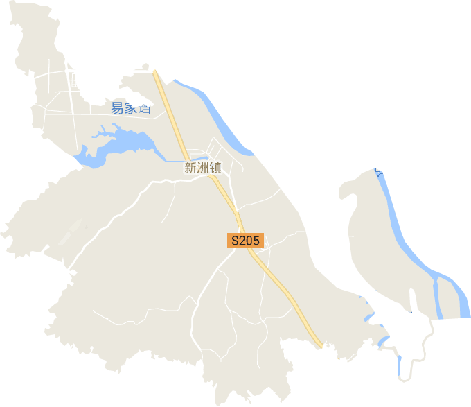 新洲镇电子地图