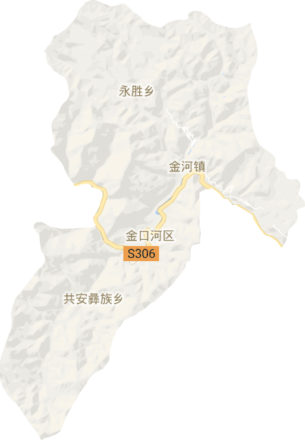 金口河区电子地图