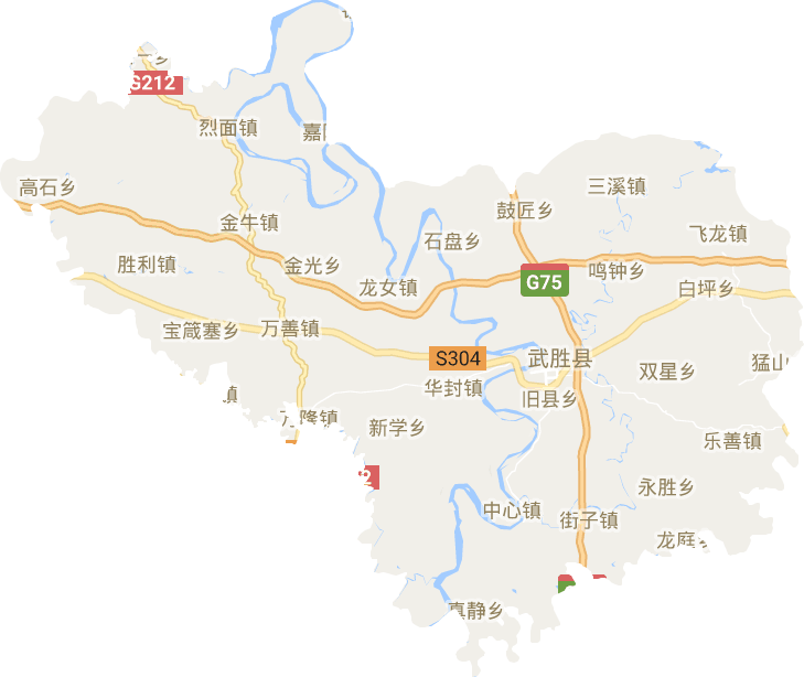 武胜县电子地图