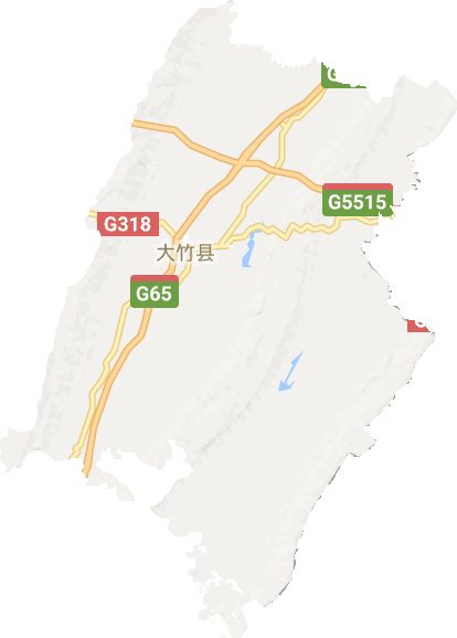 大竹县电子地图