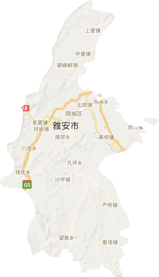 雨城区电子地图